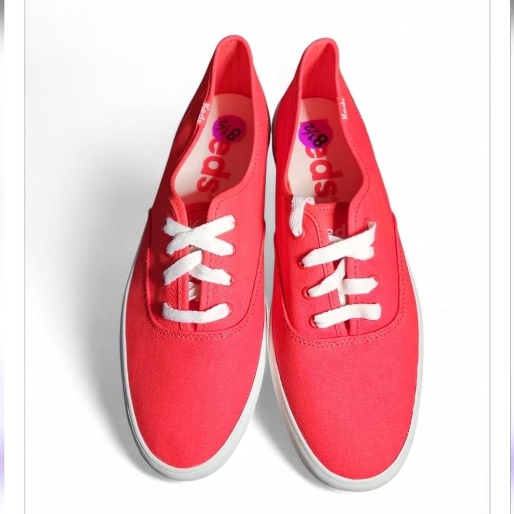 Keds Champion Oxford Canvas Gn Casual Sneakers Red Classic Sz 8.5 Men 10.5 Women - Picture 6 of 11